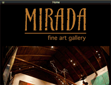 Tablet Screenshot of miradafineart.com